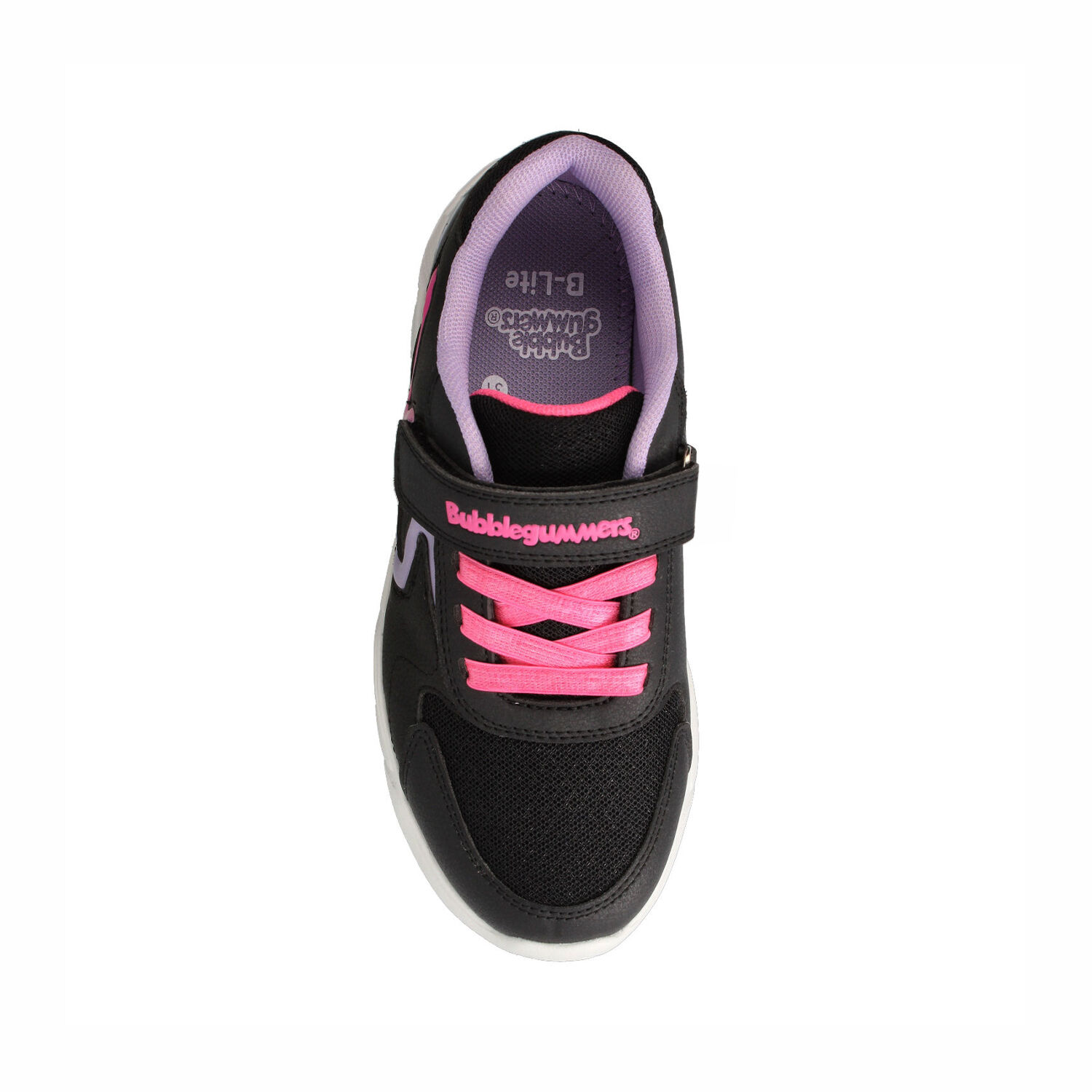 Zapatilla Ni&ntilde;a Bubblegummers Faith Negro - Fucsia image number 3.0